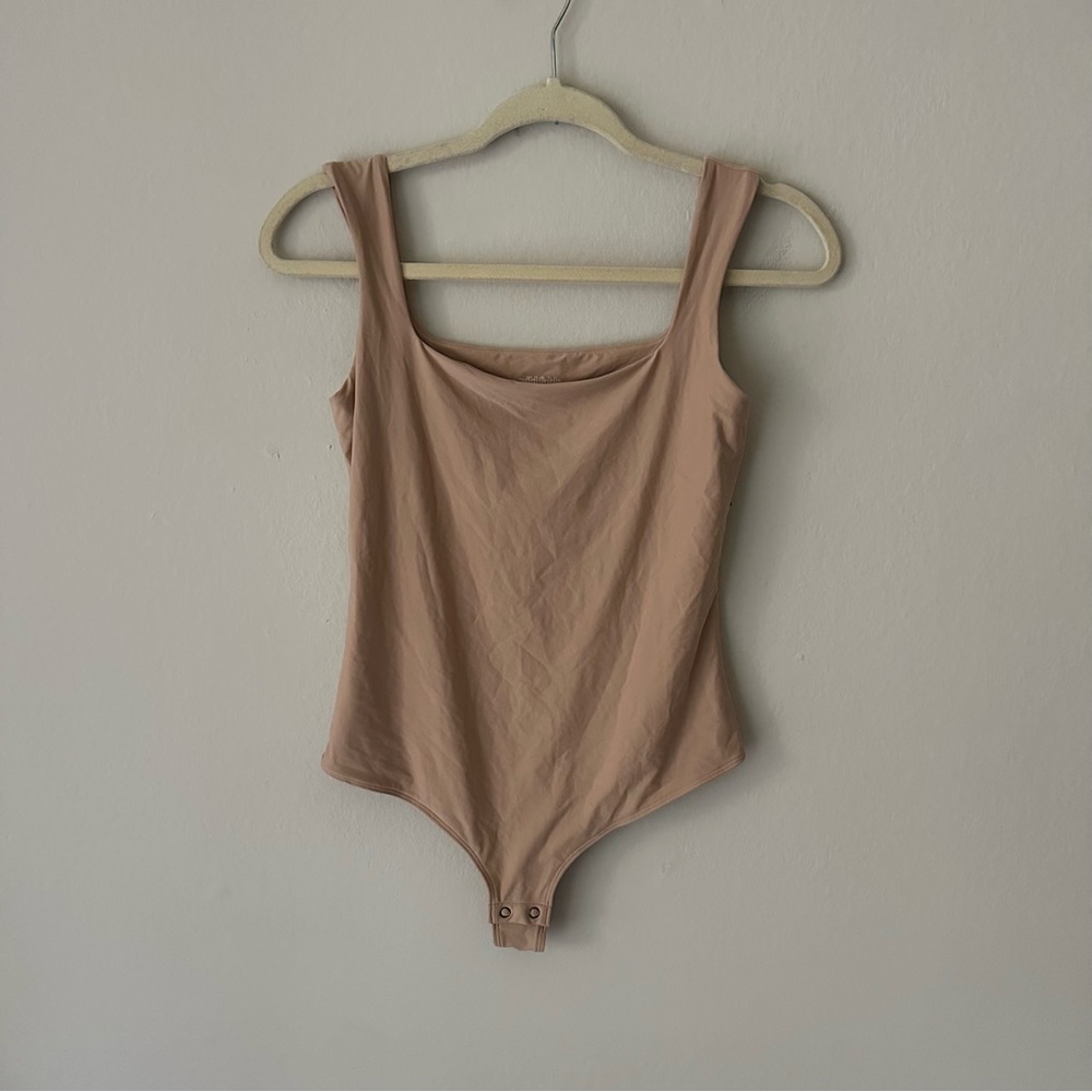 Wild Fable Contour Thong Bodysuit in Beige Size medium nwt